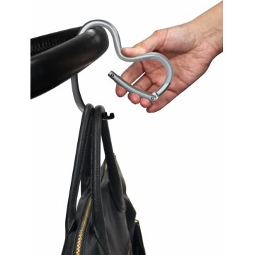 Carlig pentru carucior Dooky Heart argintiu mat Carlig pentru carucior Dooky Heart argintiu mat