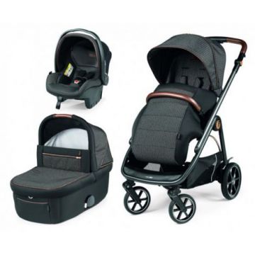 Carucior 3 in 1 Peg Perego Veloce, Primoviaggio SL, 0 - 22 kg, 500, Negru Gri