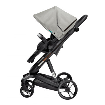 Carucior Bebumi Space 2 in 1 Gray cadru negru