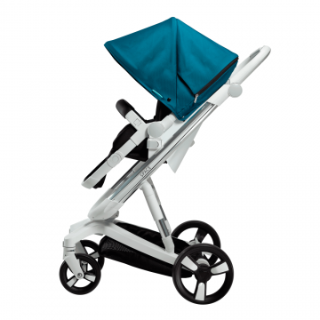 Carucior Bebumi Space 2 in 1 Green cadru silver Carucior Bebumi Space 2 in 1 Green cadru silver