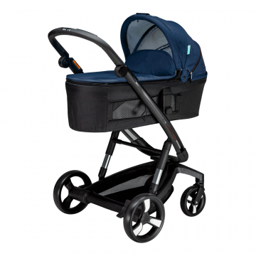 Carucior Bebumi Space 2 in 1 Navy cadru negru