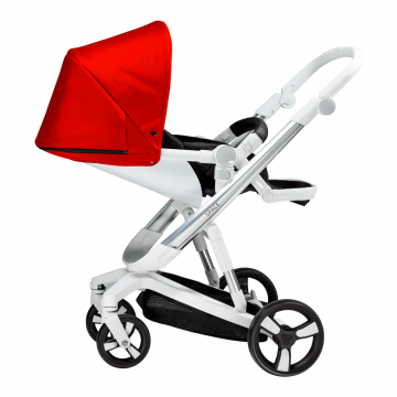 Carucior Bebumi Space 2 in 1 Red cadru silver