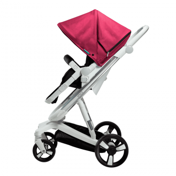 Carucior Bebumi Space 2 in 1 Ruby cadru silver Carucior Bebumi Space 2 in 1 Ruby cadru silver
