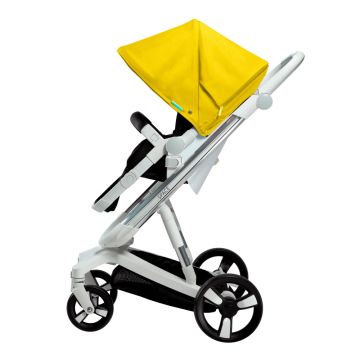 Carucior Bebumi Space 2 in 1 Yellow cadru silver