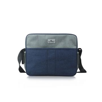 Geanta pentru accesoriile bebelusului compartimentata blue  grey