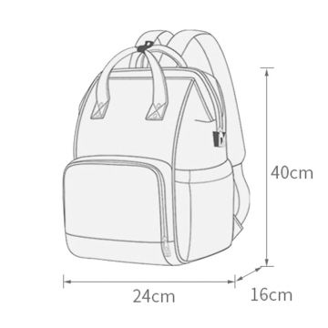 Geanta pentru mamici Bebumi tip rucsac D Grey