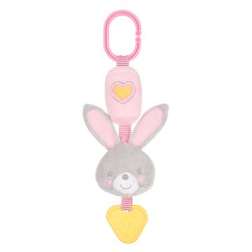 Jucarie cu clopotel KikkaBoo pentru patut sau carucior Bella the Bunny