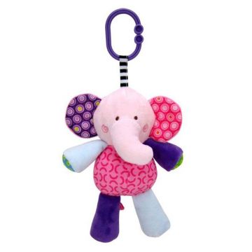 Jucarie de plus 24 cm muzicala 0 luni+ elefant