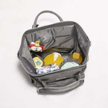 Rucsac accesorii bebelusi Tina multiple compartimente Pink  Grey