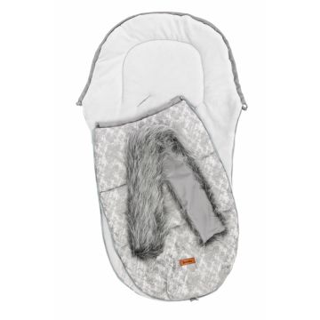 Sac de iarna Sensillo Olaf Fleece 100x45 cm Gri Deschis