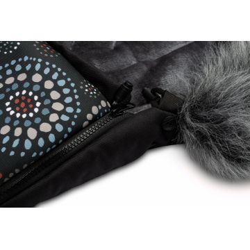 Sac de iarna Sensillo Olaf Fleece 100x45 cm NegruRozete Sac de iarna Sensillo Olaf Fleece 100x45 cm NegruRozete