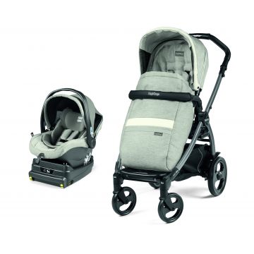 Carucior 2 in 1 Peg Perego, Book 51 Titania i-Size (baza i-size inclusa), Luxe Pure (sasiu + hamac + scaun auto), 0 - 22 kg