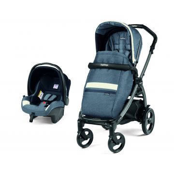 Carucior 2 in 1 Peg Perego, Book 51 Titania, Luxe Mirage (sasiu + hamac + scaun auto), 0 - 22 kg