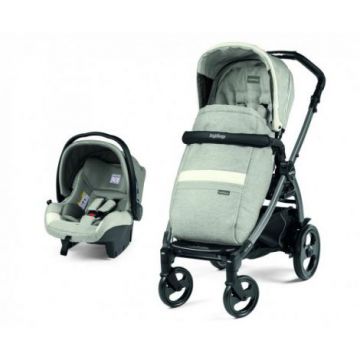 Carucior 2 in 1 Peg Perego, Book 51 Titania, Luxe Pure (sasiu + hamac + scaun auto), 0 - 22 kg