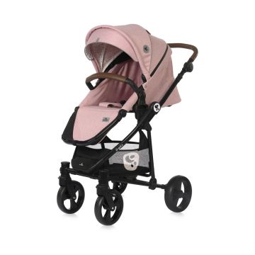 Carucior 3 in 1 Crysta cadru din aluminiu Blossom Pink