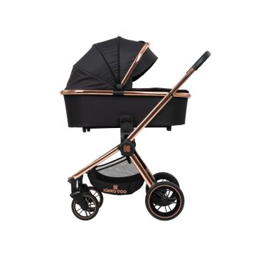 Carucior 3 in 1 modular KikkaBoo Vicenza Premium Negru