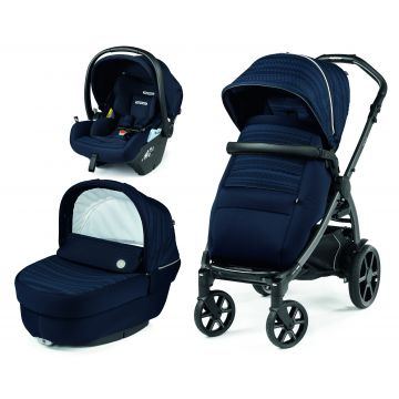 Carucior 3 in 1 Peg Perego Book, Lounge, 0 - 22 kg, Eclipse, Bleumarin