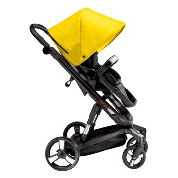 Carucior Bebumi Space Eco Yellow cadru negru