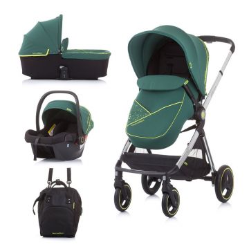 Carucior combinat 3 in 1 Chipolino Elite Avocado