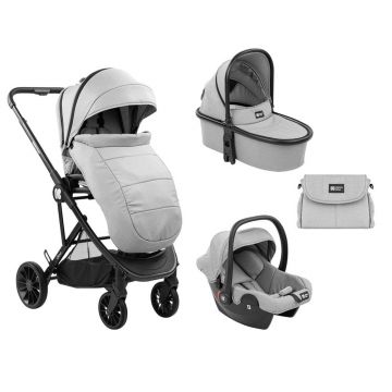 Carucior combinat 3 in 1 Kikka Boo Cherie Gri