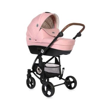 Carucior combinat 3 in 1 Lorelli Crysta 2022 Blossom Pink