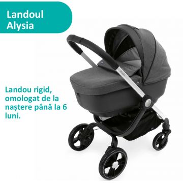 Carucior copii 3 in 1 Chicco Trio Alysia Anthracite 0 luni+