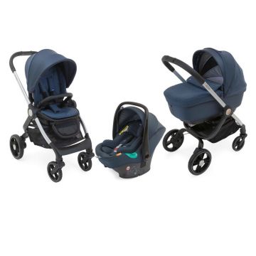 Carucior copii 3 in 1 Chicco Trio Alysia, Denim (Albastru), 0luni+