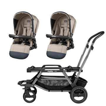 Carucior Duette Piroet Elite, Peg Perego, Luxe Ecru